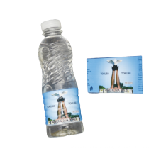 Etiqueta de envasado de envasado impreso personalizado bandas retráctiles de la manga retráctil de PVC para botella de agua mineral